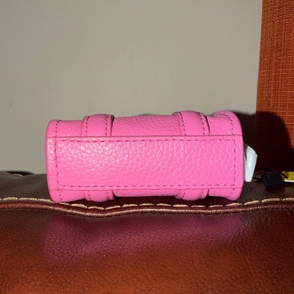 ‼️NEW Marc Jacobs Nano Micro The Tote Bag Pink Leather Satchel Crossbody Bag - Picture 9 of 10